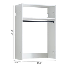 Load image into Gallery viewer, Devi - Wall Mounted Wood Closet System