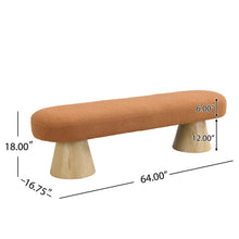 Load image into Gallery viewer, Upholstered Bench For Dining Room