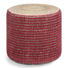 Load image into Gallery viewer, Larissa - Handcrafted Round Braided Pouf