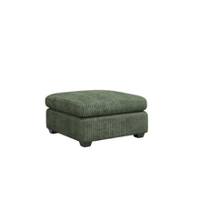 Load image into Gallery viewer, Corduroy Footstool - Green / Black