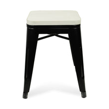 Load image into Gallery viewer, Steel Backless Bar Chair - White / Black
