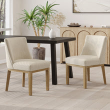 Load image into Gallery viewer, Modern Dining Chair With Durable Fabric Upholstery And Sturdy Wooden Frame (Set of 2)