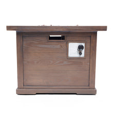 Load image into Gallery viewer, Outdoor Patio Square Gas Burning Mgo Fire Pit, Tank Inside, 40000 Btu