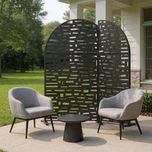 Load image into Gallery viewer, Three Panel Screen Room Divider (720159) - Black