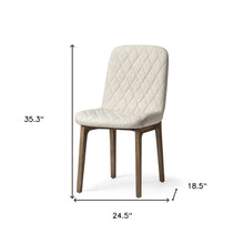 Load image into Gallery viewer, Upholstered Fabric Dining Side Chair - Cream