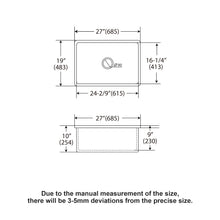 Load image into Gallery viewer, Rectangular Deep Single Bowl, Kitchen Sink With Dual Mount Installation