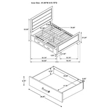 Load image into Gallery viewer, Queen Storage Bed With Underbed Drawers - Brown