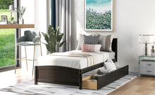 Load image into Gallery viewer, Platform Bed & Headboard, Footboard And Wood Slat Support