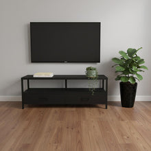 Load image into Gallery viewer, 47" Cabinet Enclosed Storage TV Stand - Black