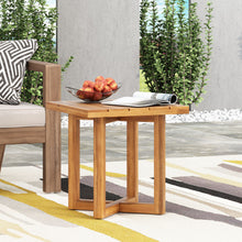 Load image into Gallery viewer, Ella - Square Side Table With Cross Stretcher Base