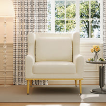 Load image into Gallery viewer, Elegant Curved Armrest Accent Armchair