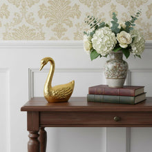 Load image into Gallery viewer, Swan Hand Painted Figurine - Gold