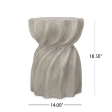 Load image into Gallery viewer, Modern Canis Side Table Outdoor Use - Gray