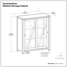 Load image into Gallery viewer, Cosmopolitan - Handcrafted Medium Storage Cabinet