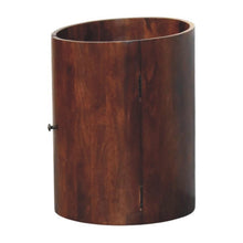 Load image into Gallery viewer, Round Accent Cabinet With Single Door (738392) - Brown
