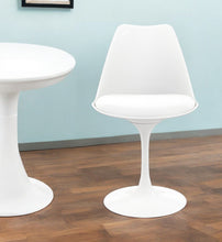 Load image into Gallery viewer, Upholstered Faux Leather Dining Side Chair - White