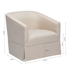 Load image into Gallery viewer, Earl - Skirted Swivel Chair