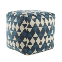Load image into Gallery viewer, Cotton Ottoman 20" - Blue