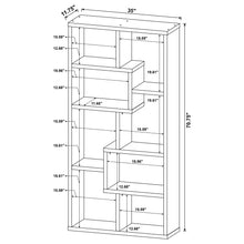 Load image into Gallery viewer, Lawton - 7 Shelf Bookshelf - Driftwood
