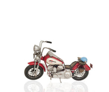 Load image into Gallery viewer, Harley Davidson Motorcycle Sculpture - Red / Silver