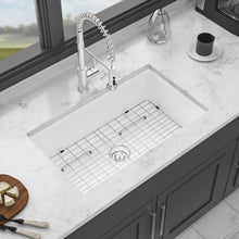 Load image into Gallery viewer, Elegant Farmhouse Apron Front Ceramic Single Bowl, Kitchen Basin