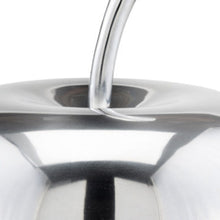Load image into Gallery viewer, Buffed Decorative Apple Tabletop Sculpture (354642) - Silver