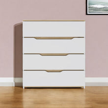 Load image into Gallery viewer, Four Drawer Dresser - White And Natural