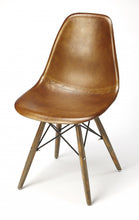 Load image into Gallery viewer, Faux Leather Side Chair - Brown / Copper