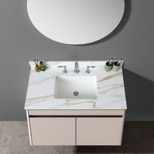 Load image into Gallery viewer, Vanity Top With Undermount Sink And Backsplash, Sintered Stone