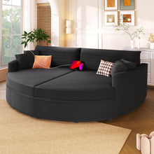 Load image into Gallery viewer, Oversized Double Chaise Lounge Sofa With USB Ports