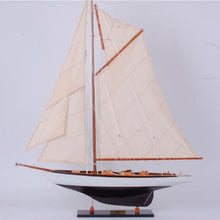 Load image into Gallery viewer, Hand Painted Model Boat (624672) - Dark Brown / Beige