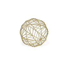 Load image into Gallery viewer, Hand Painted Decorative Orb Tabletop Sculpture (483226) - Gold