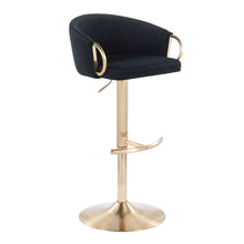Load image into Gallery viewer, Claire - Contemporary / Glam Adjustable Bar Stool (Set of 2)