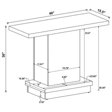 Load image into Gallery viewer, Fiona - Pedestal Console Table With Geometric Design - Cappuccino