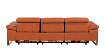 Load image into Gallery viewer, Top Grain Leather Reclining Metal USB Sofa (720338) - Camel