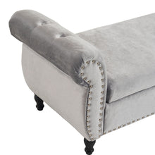 Load image into Gallery viewer, Luxurious Velvet Multifunctional Storage Ottoman Bench With Pillow