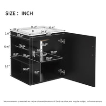 Load image into Gallery viewer, Modern Wall Mounted Bathroom Cabinet With Side Shelf And Ceramic Sink