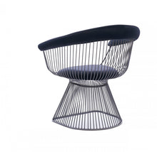 Load image into Gallery viewer, Velvet Metal Windsor Back Dining Arm Chair - Black