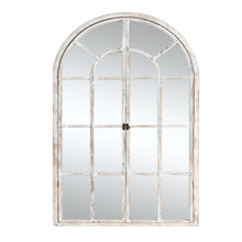 Load image into Gallery viewer, 36" Arch Framed Accent Mirror - White