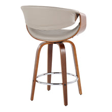 Load image into Gallery viewer, Symphony - Mid Century Modern Fixed Height Counter Stool & Swivel With Round Footrest (Set of 2)