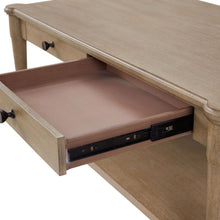 Load image into Gallery viewer, Cocktail Table With Two Storage Drawers And Casters