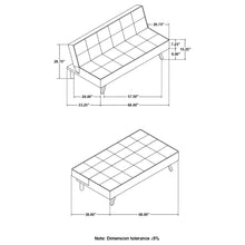 Load image into Gallery viewer, Joel - Tufted Convertible Sofa Bed