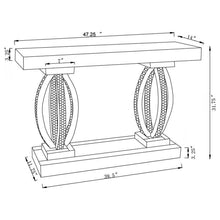 Load image into Gallery viewer, Drea - Entryway Sofa Console Table - Silver