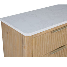 Load image into Gallery viewer, 6 Drawers Dresser With Accented Hardware - Natural Wood