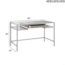 Load image into Gallery viewer, Adela - Writing Desk - Antique Silver