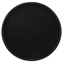 Load image into Gallery viewer, Stain Pedestal Accent Round Table With Lipped Top - Black