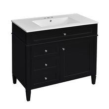 Load image into Gallery viewer, Bathroom Vanity With Top Sink, 2 Drawers And Tip Out Drawer