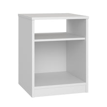 Load image into Gallery viewer, Open Shelf Nightstand - White