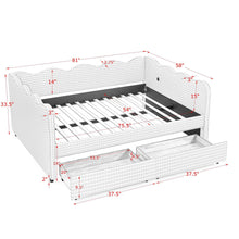 Load image into Gallery viewer, Gingham Daybed With USB Charging Port, Wave-Shaped Design