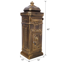 Load image into Gallery viewer, Mailboxs Residential Large-Capacity Letter Box, Rainproof Postbox Statue